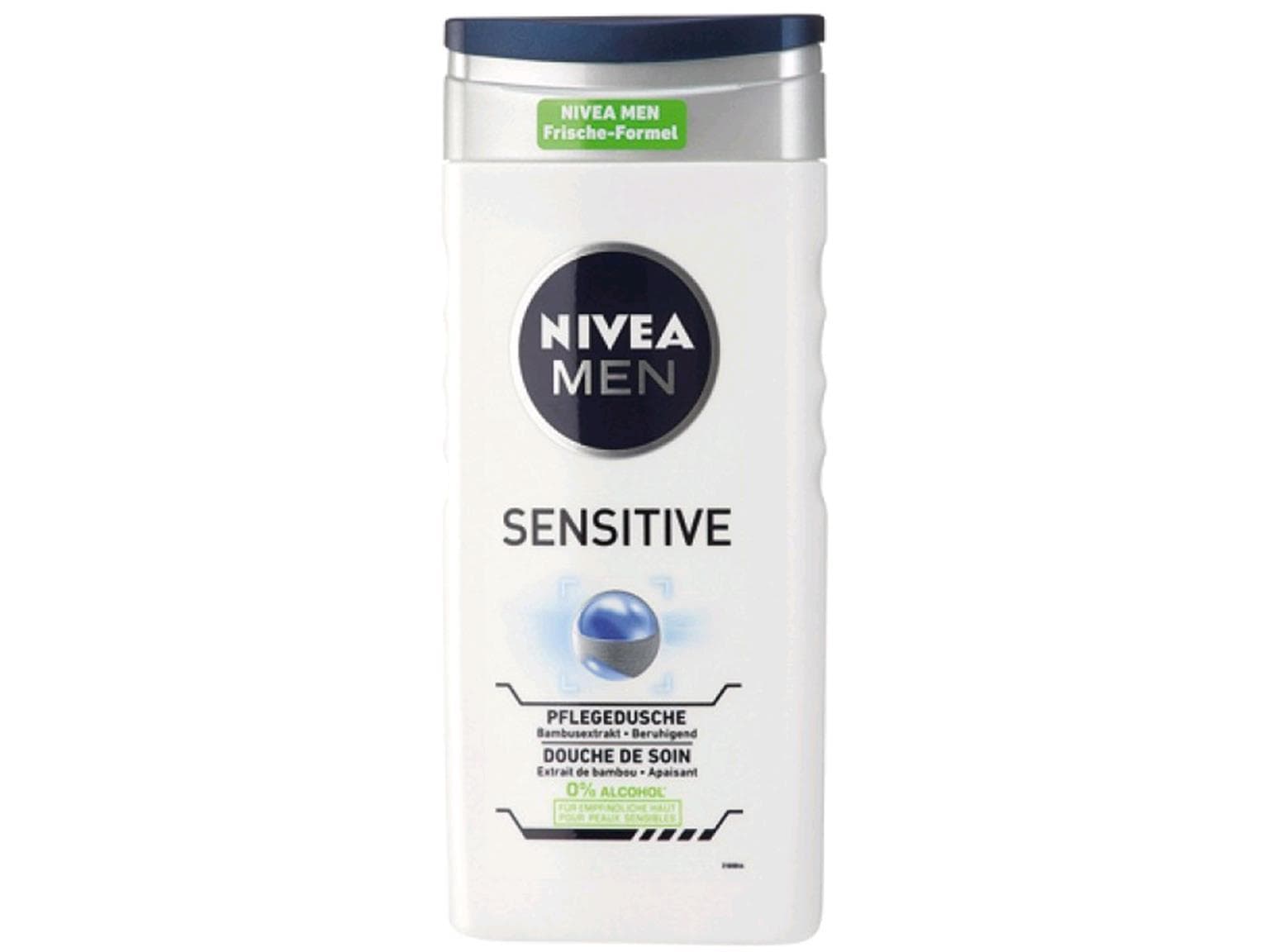 Nivea Doccia 250 ml Sensitive per Uomo con estratto di bambù