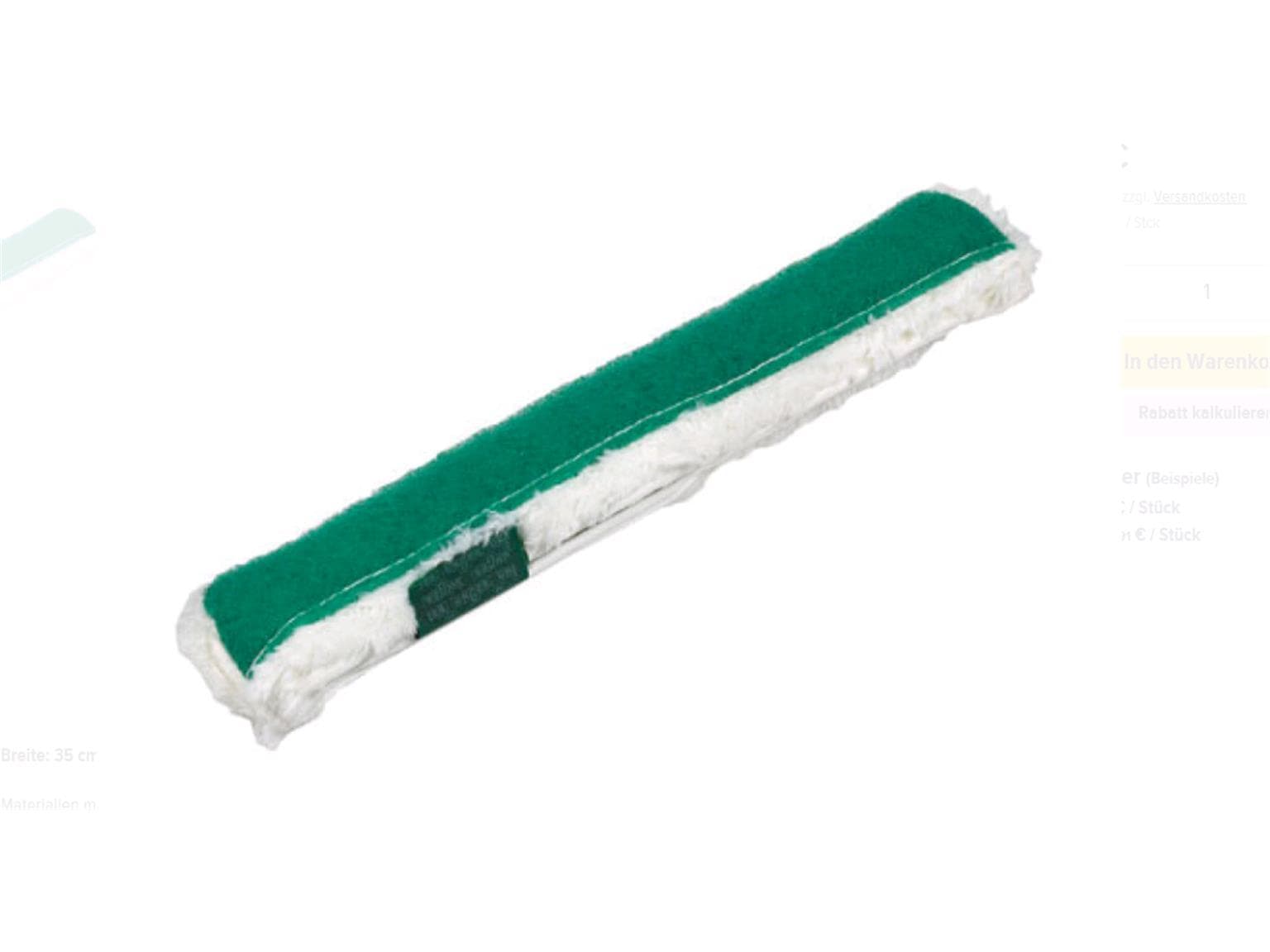 Copri lavapavimenti UNGER Pad Strip da 35 cm in misto tessuto con chiusura in velcro, con