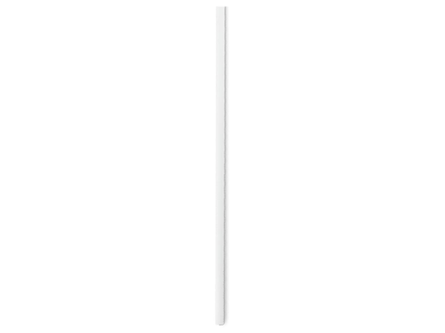 Cannucce dritte in bioplastica, ø 8 mm, lunghezza 250 mm, colore bianco