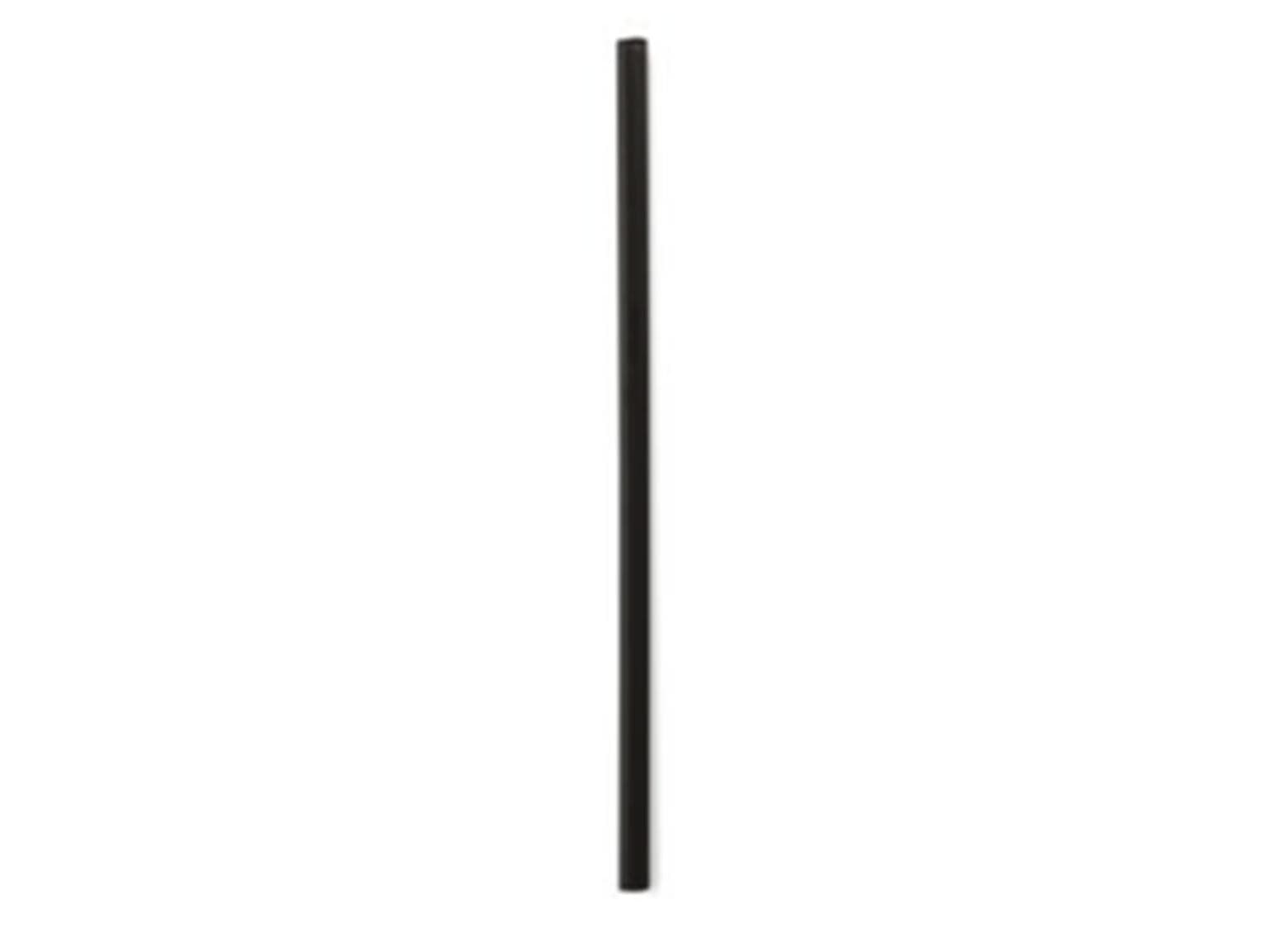Cannucce dritte in bioplastica, ø 6,8 m, lunghezza 156 mm, colore nero