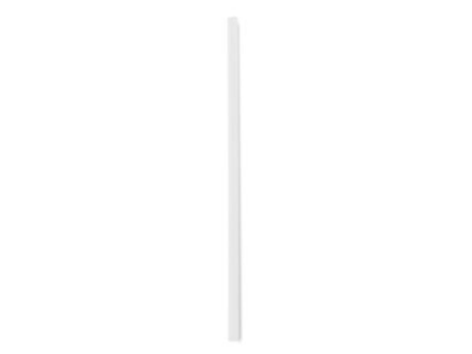 Cannucce dritte in bioplastica, ø 7 mm, lunghezza 210 mm, colore bianco