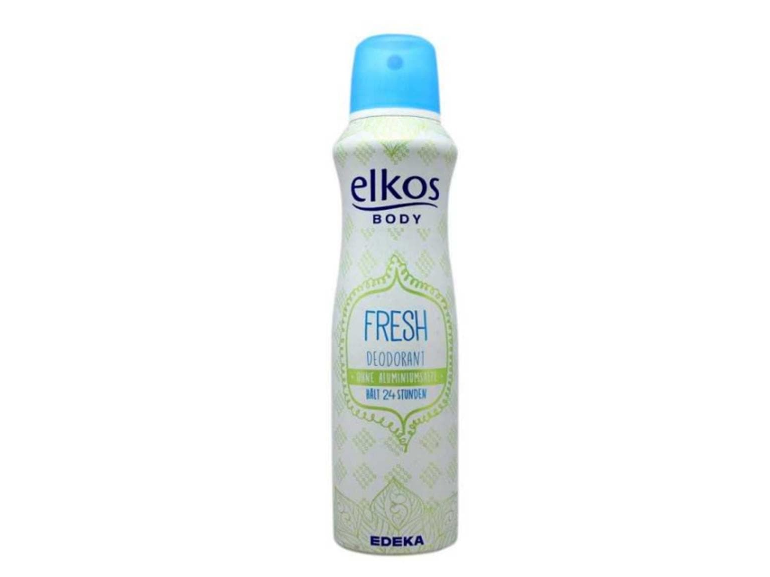 Deodorante spray Elkos Fresh per donna, 200 ml senza sali di alluminio, protezione 24 ore
