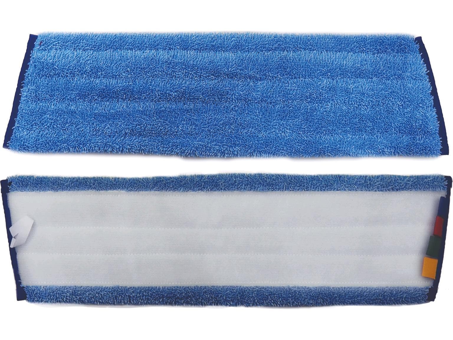 Mocio NuTex Speed Velcro 40 cm, microfibra blu in tessuto ad anello
