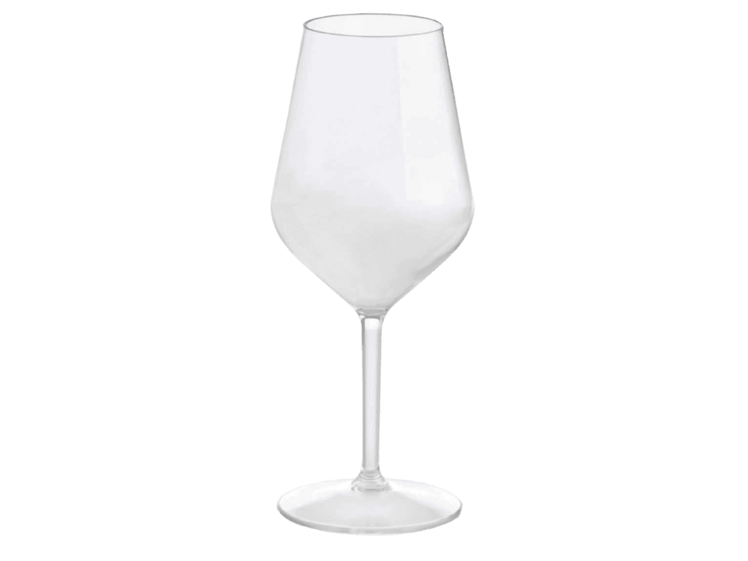 Bicchiere da vino in plastica, 4 dl Ø 90 mm, altezza 215 mm, trasparente