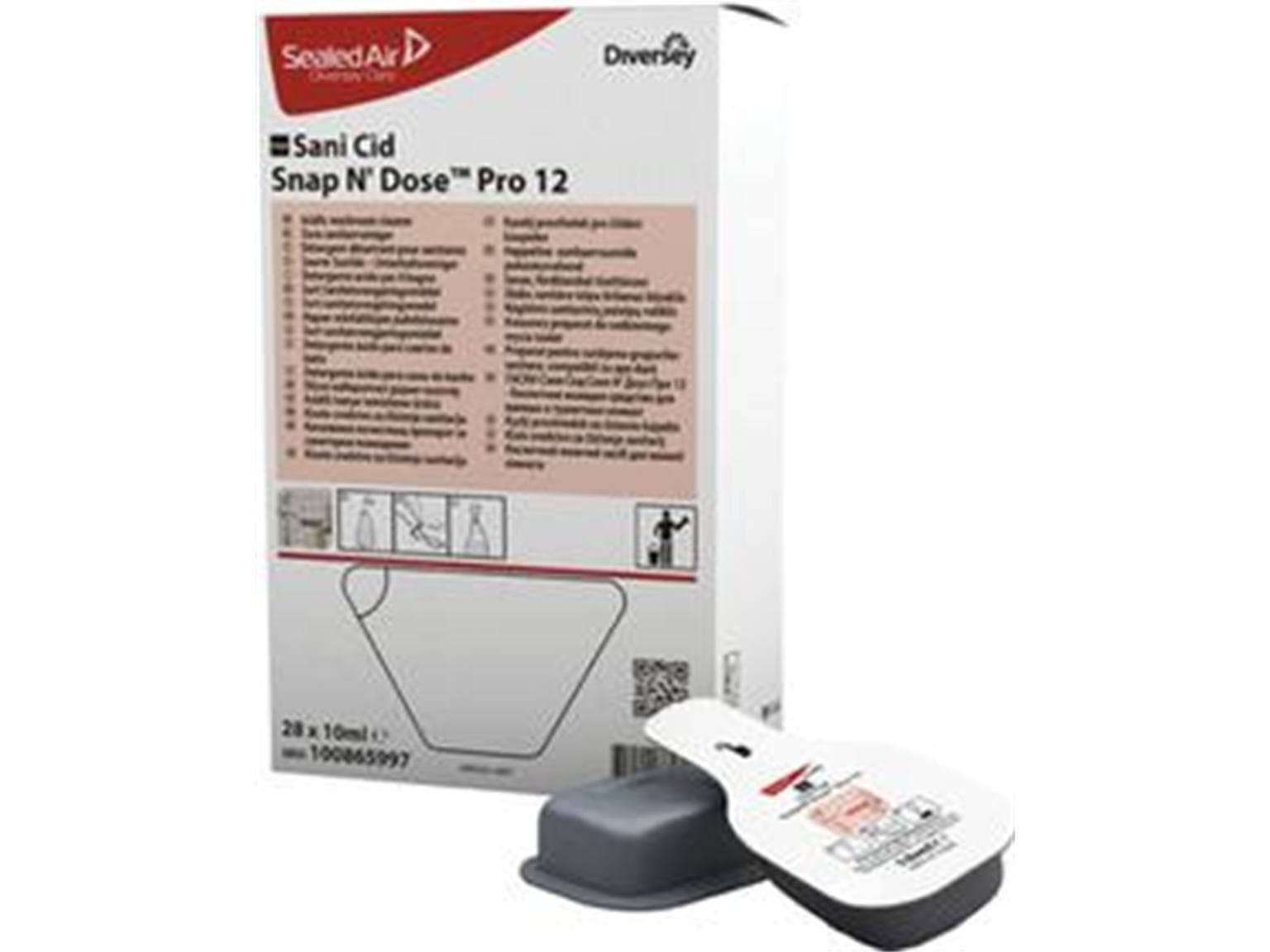 Detergente per la manutenzione dei sanitari TASKI Sani Cid SDP12, 28 bombolette da 10 ml