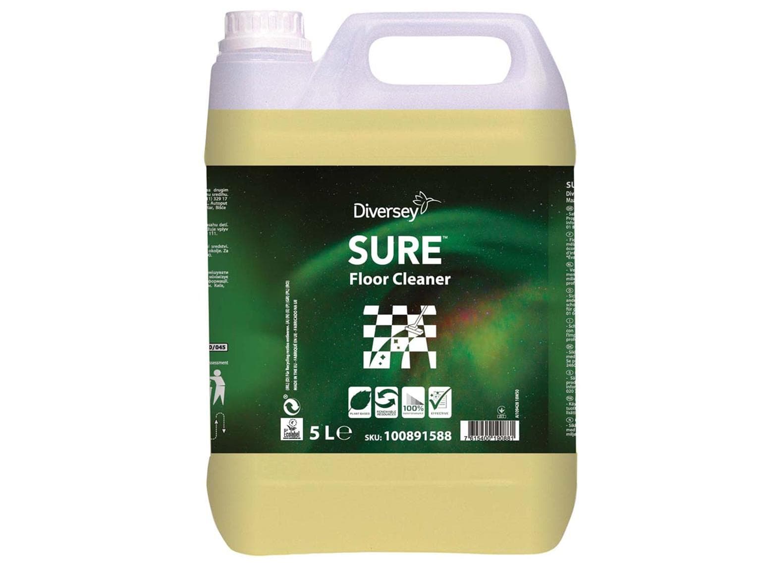 Detergente per la manutenzione Diversey SURE Floor Cleaner, 2 taniche da 5 l