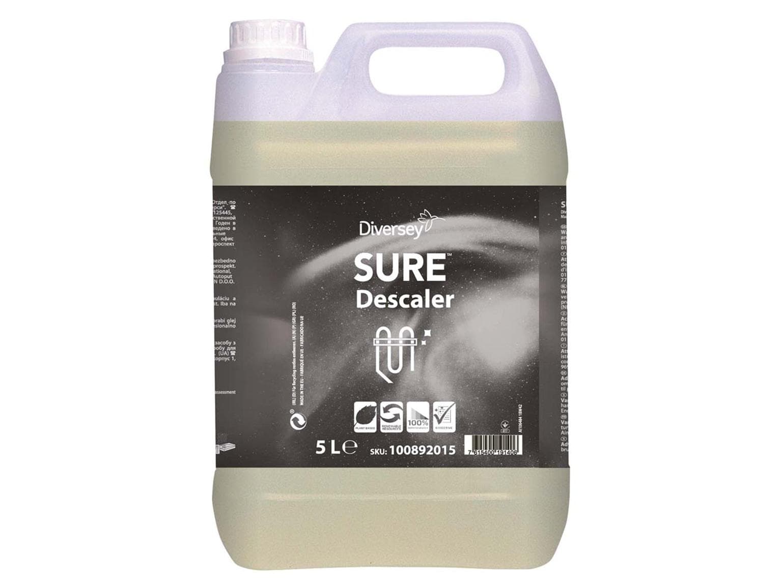 Detergente per depositi di calcare Diversey SURE Descaler, 2 taniche da 5 l