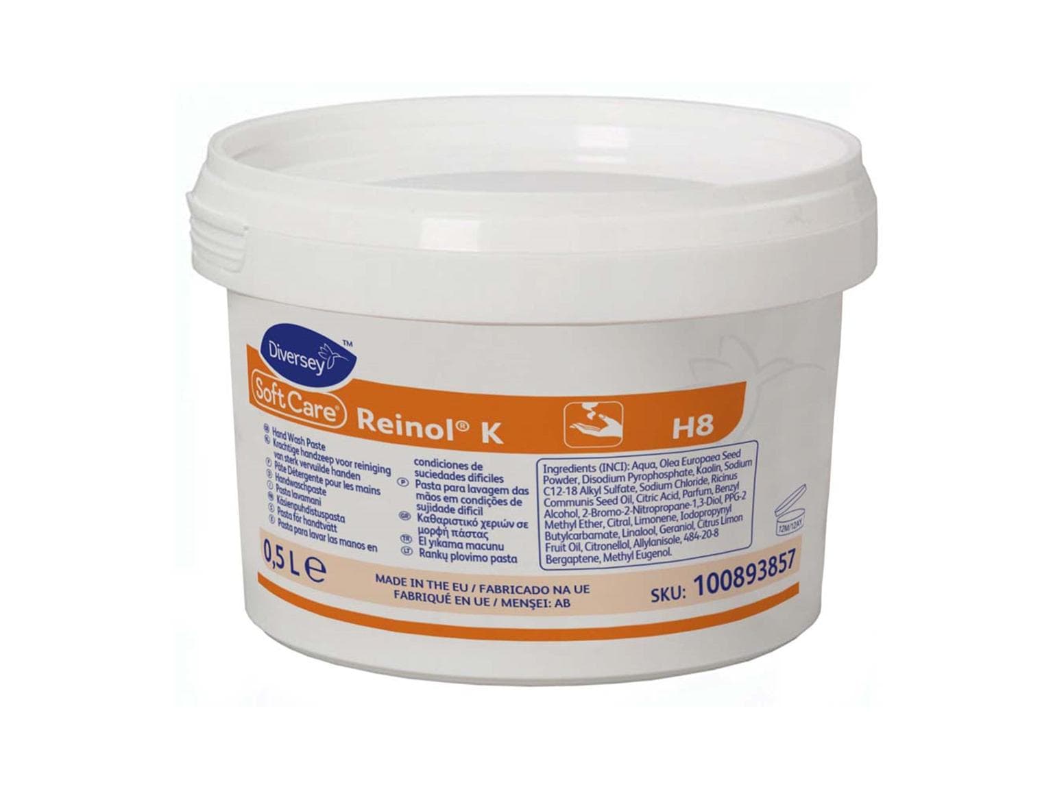 Pasta lavamani Soft Care Reinol K 500 ml, uso industriale,