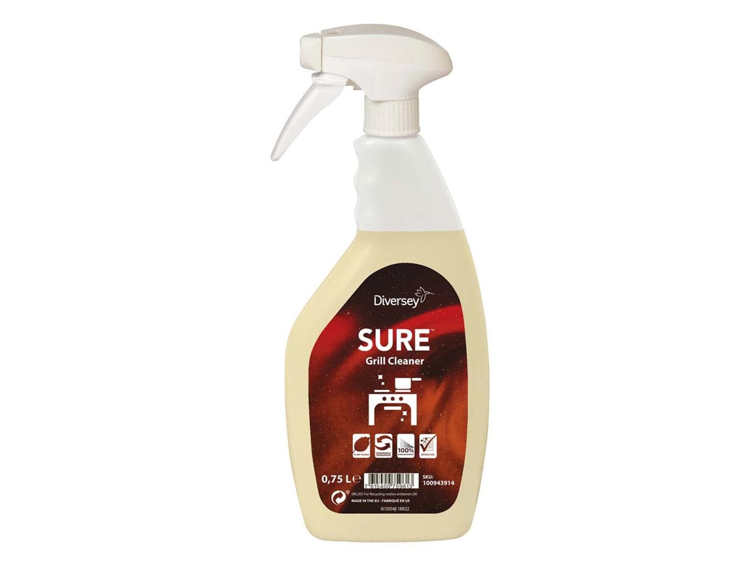 Detergente per forno e grill SURE Grill Cleaner, 6 flaconi da 750 ml