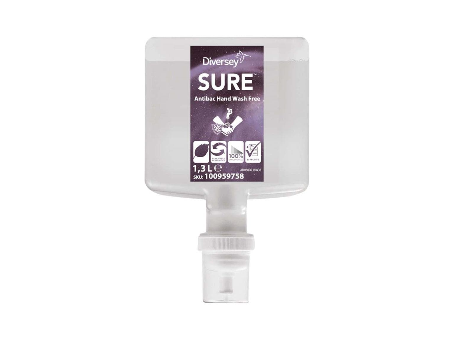 Lozione detergente SURE, 4 flaconi da 1,3 l