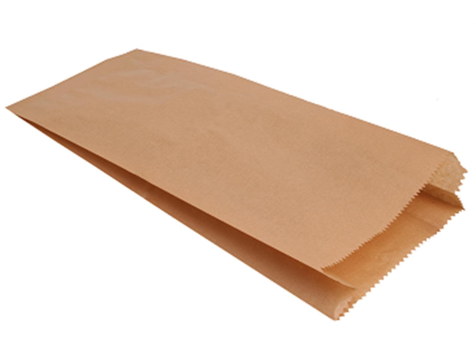 Sacchetto con soffietto laterale Kraft marrone naturale a coste strette, 35 gm2, KB1, 12 x 5 x 23 cm,