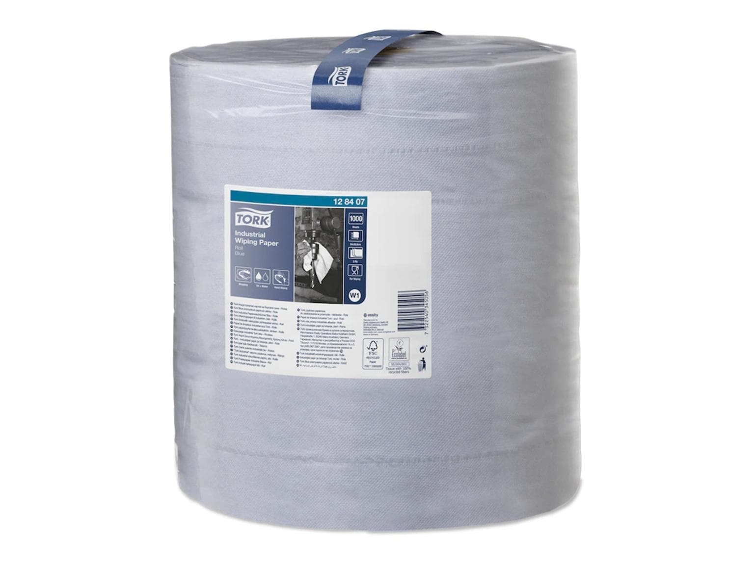 Chiffons de nettoyage Tork Universal 330, bleu tissu, 3 plis, 37 x 34 cm, 1000 feuilles,