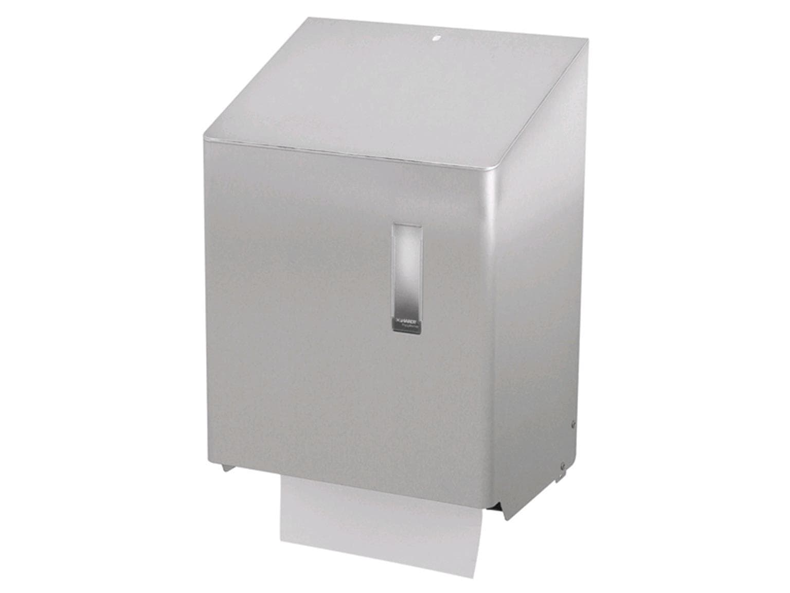 Distributeur d'essuie-mains en rouleau SanTRAL HAU 1E AFP L 278 x H 406 x P 211 mm, acier inoxydable