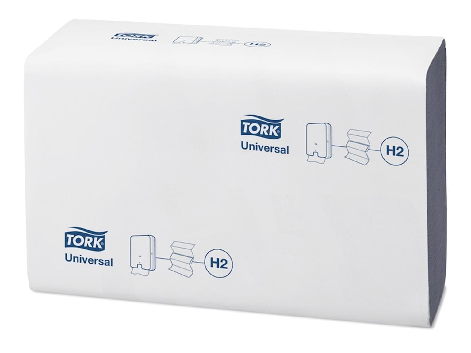 Asciugamani piegati Tork Xpress, 2 veli, 23,4 x 21,3 cm, blu
