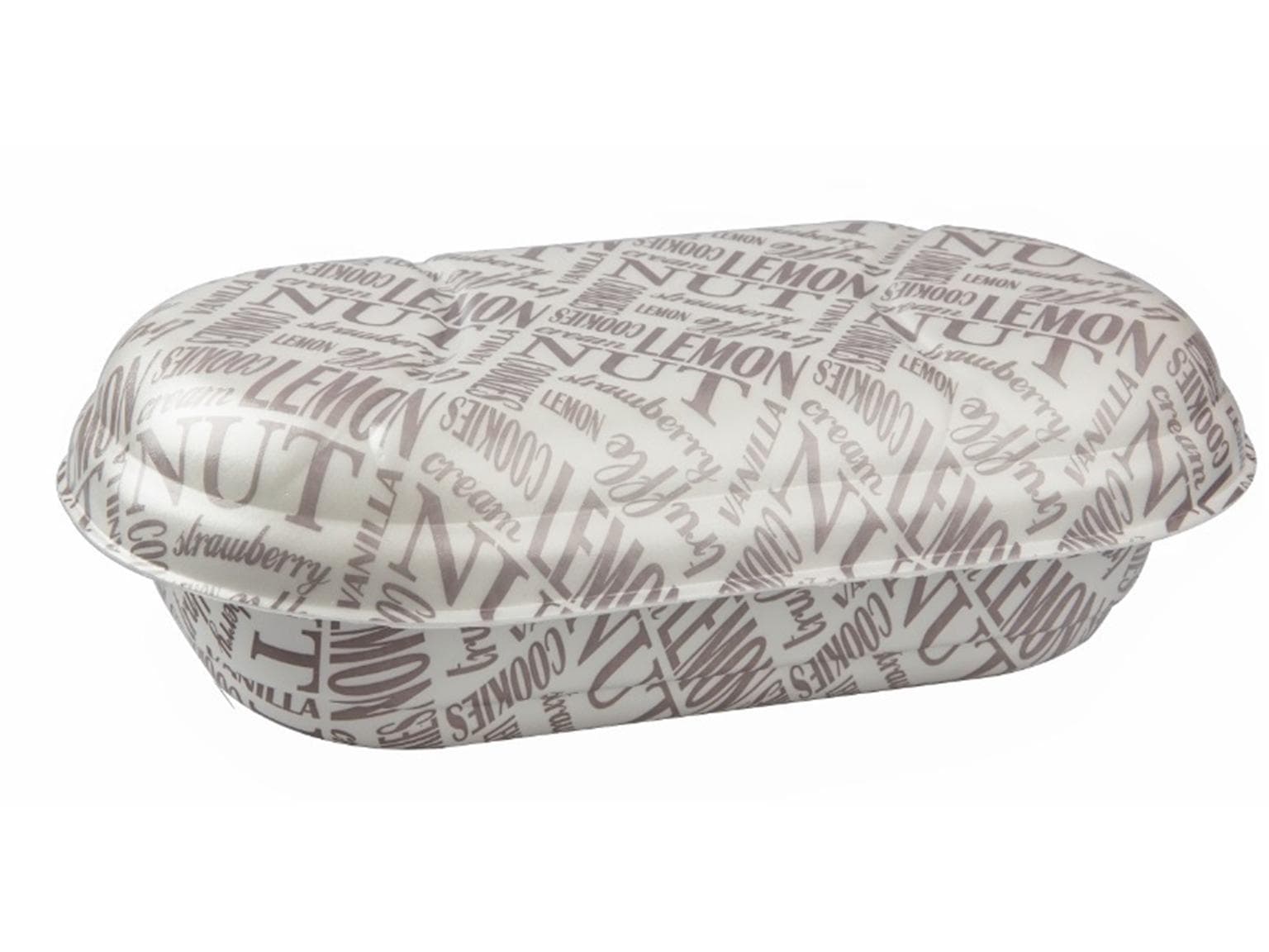 Contenitore da 1.000 ml con coperchio per crema all'uovo, schiumata, stampata, 252 x 147 x 95 mm