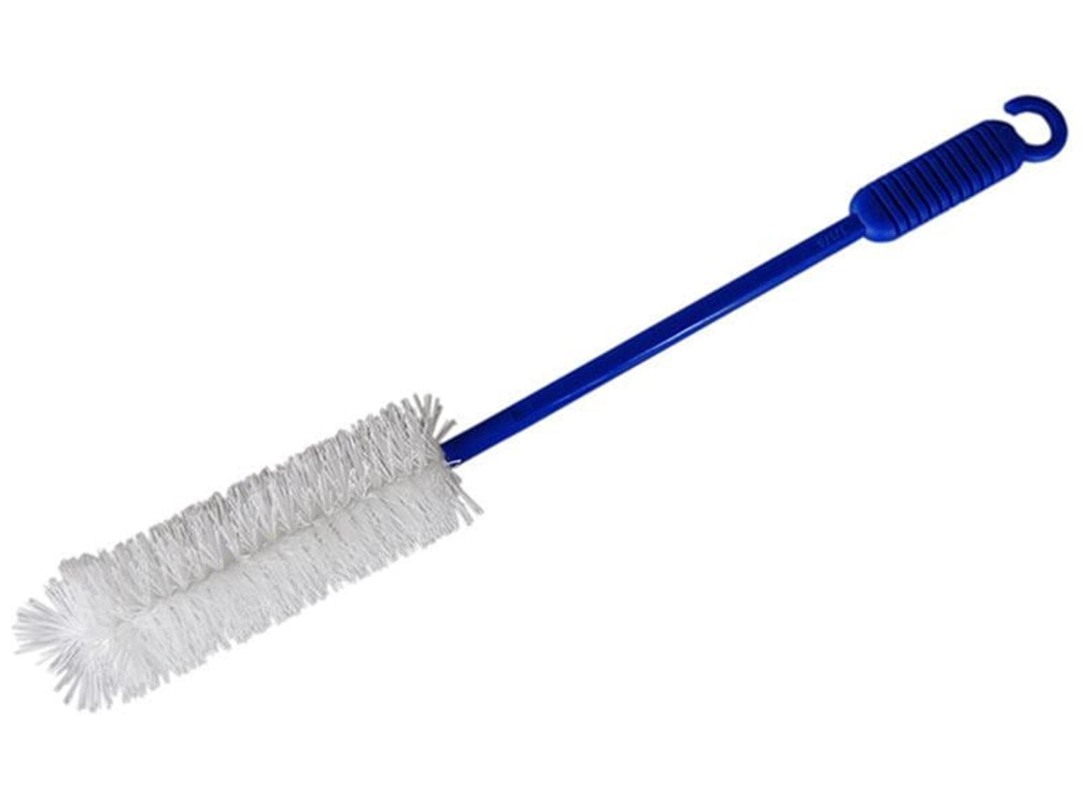 Scovolino igienico per tubi e bottiglie, corpo 50 cm PP bianco, finiture poliestere blu
