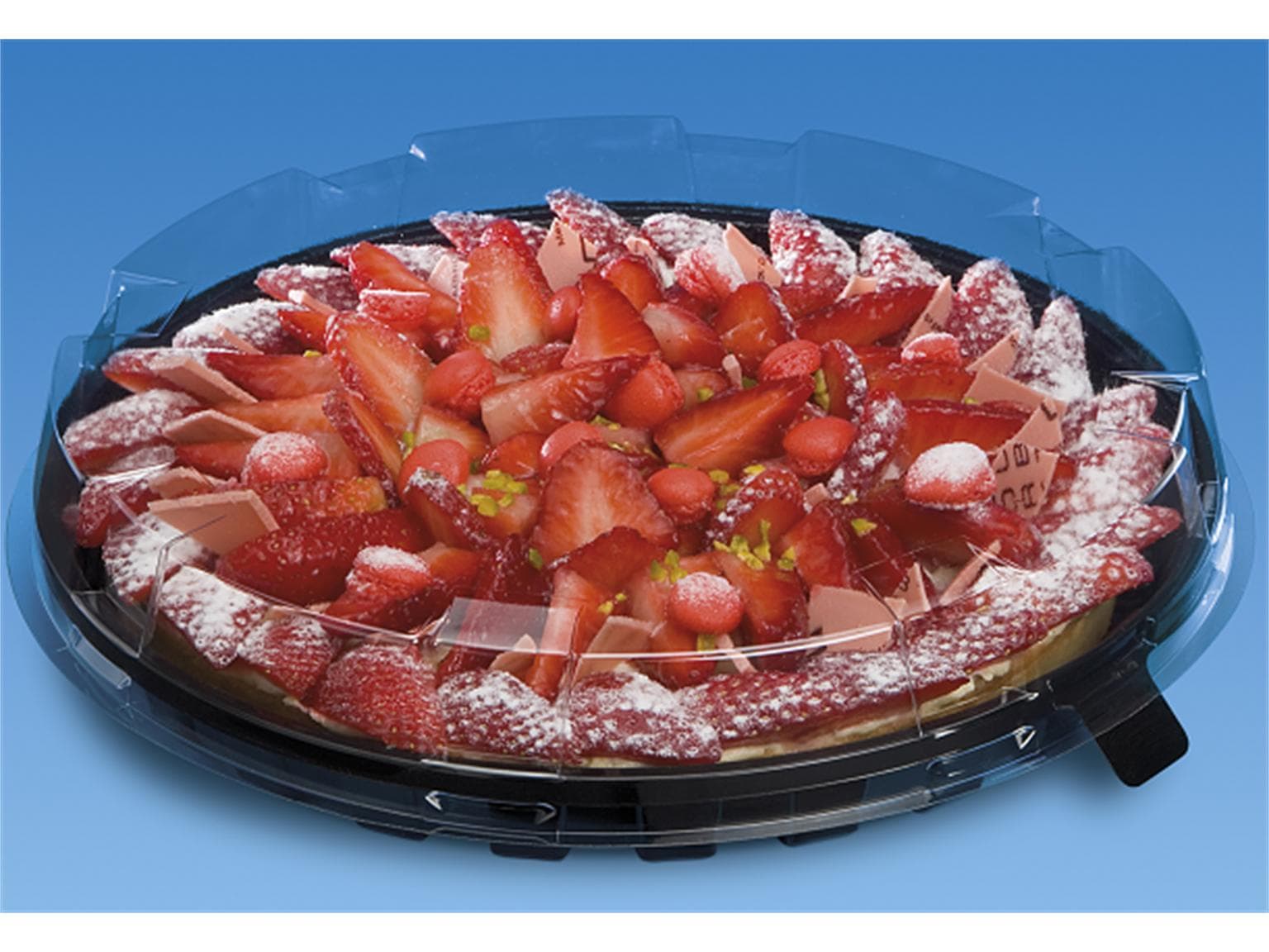 Haube zu Kuchen- und Tortenplatte aus PET/rPET, Ø 160 mm - Höhe 40 mm