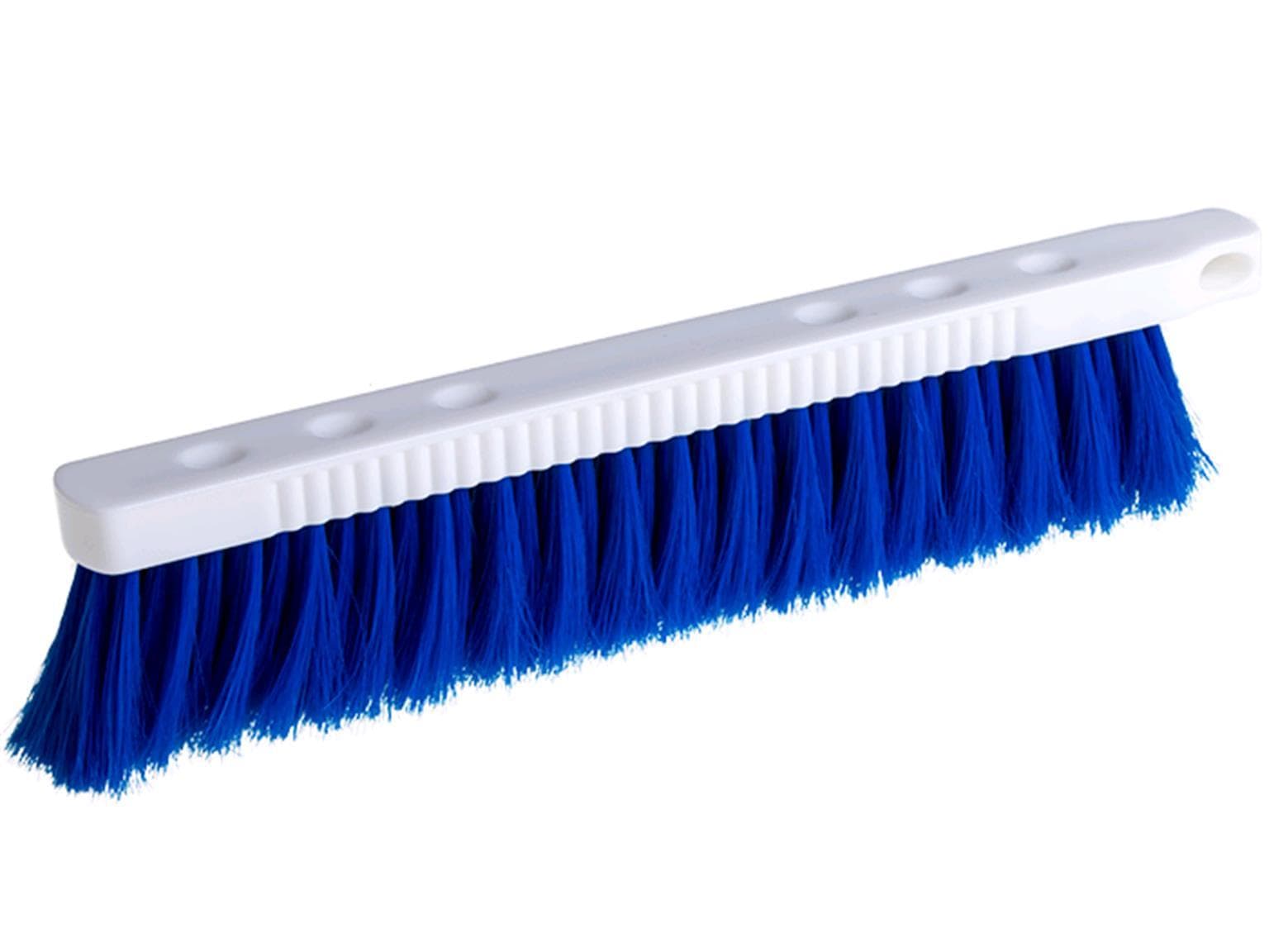 Scopa igienica per farina 30 cm, corpo PP bianco, finiture PE PBT blu
