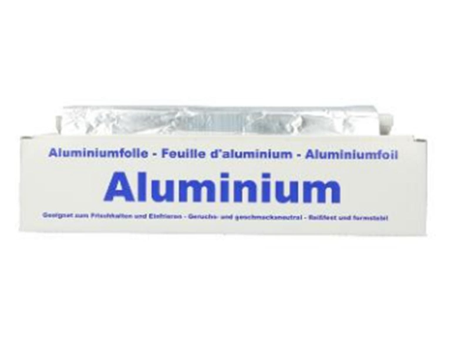 Foglio di alluminio 14 my, 30 cm x 150 metri lineari con scatola
