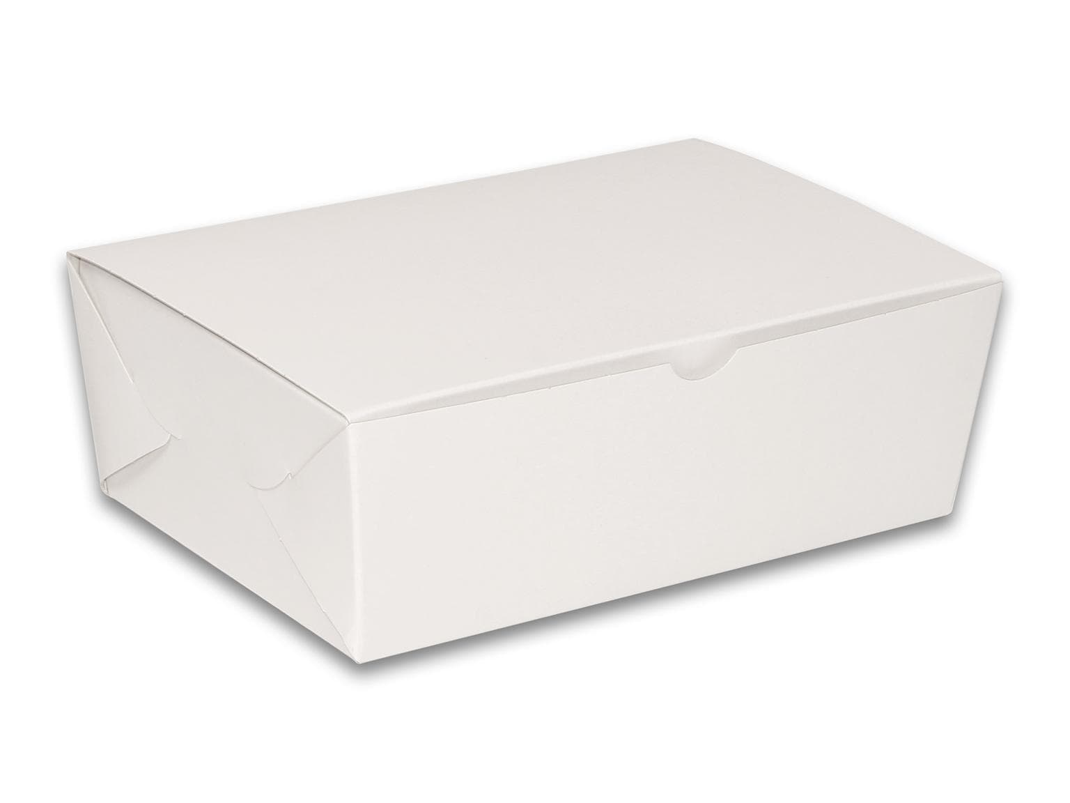 Cestino con coperchio 19 x 13 x 7 cm, bianco