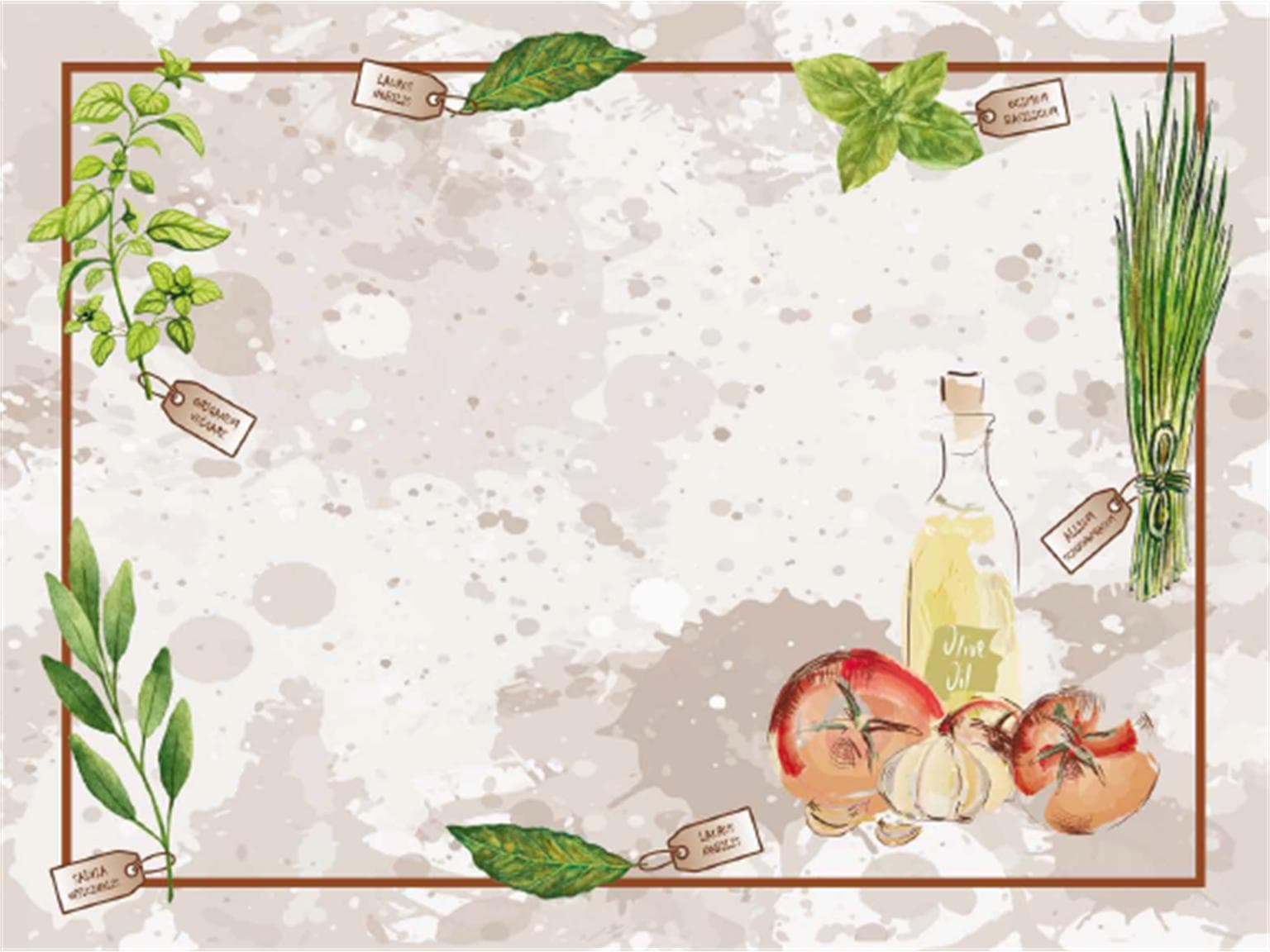 Tovaglietta americana in carta riciclata 60 gm2 bianca, con stampa lino, 30 x 40 cm,