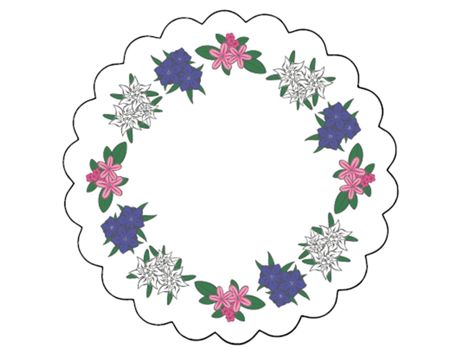 Dessous de verre en papier absorbant 52 g/m² grainé, ø 90 mm rond, avec