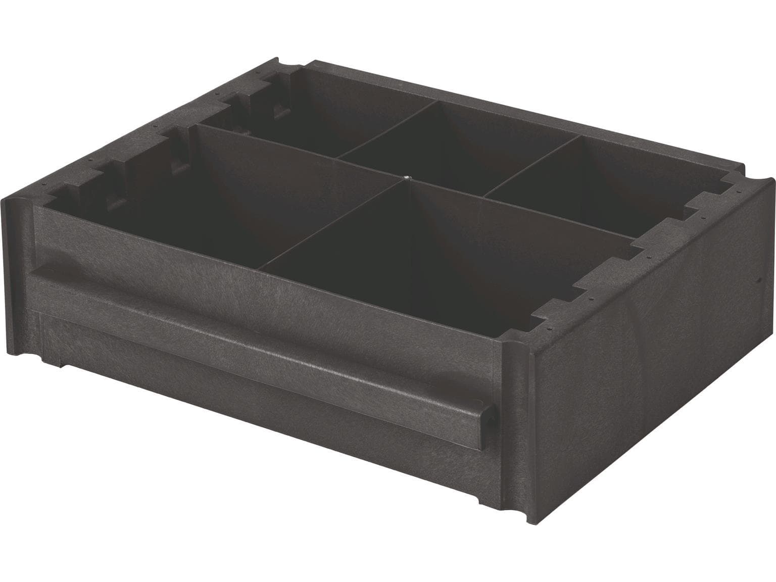 Plateau de rangement avec compartiments, graphite