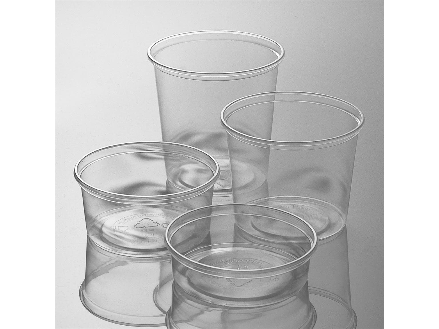 Runddose 250 ml, ø 101 mm, Höhe 45 mm Polypropylen, transparent, ohne Deckel