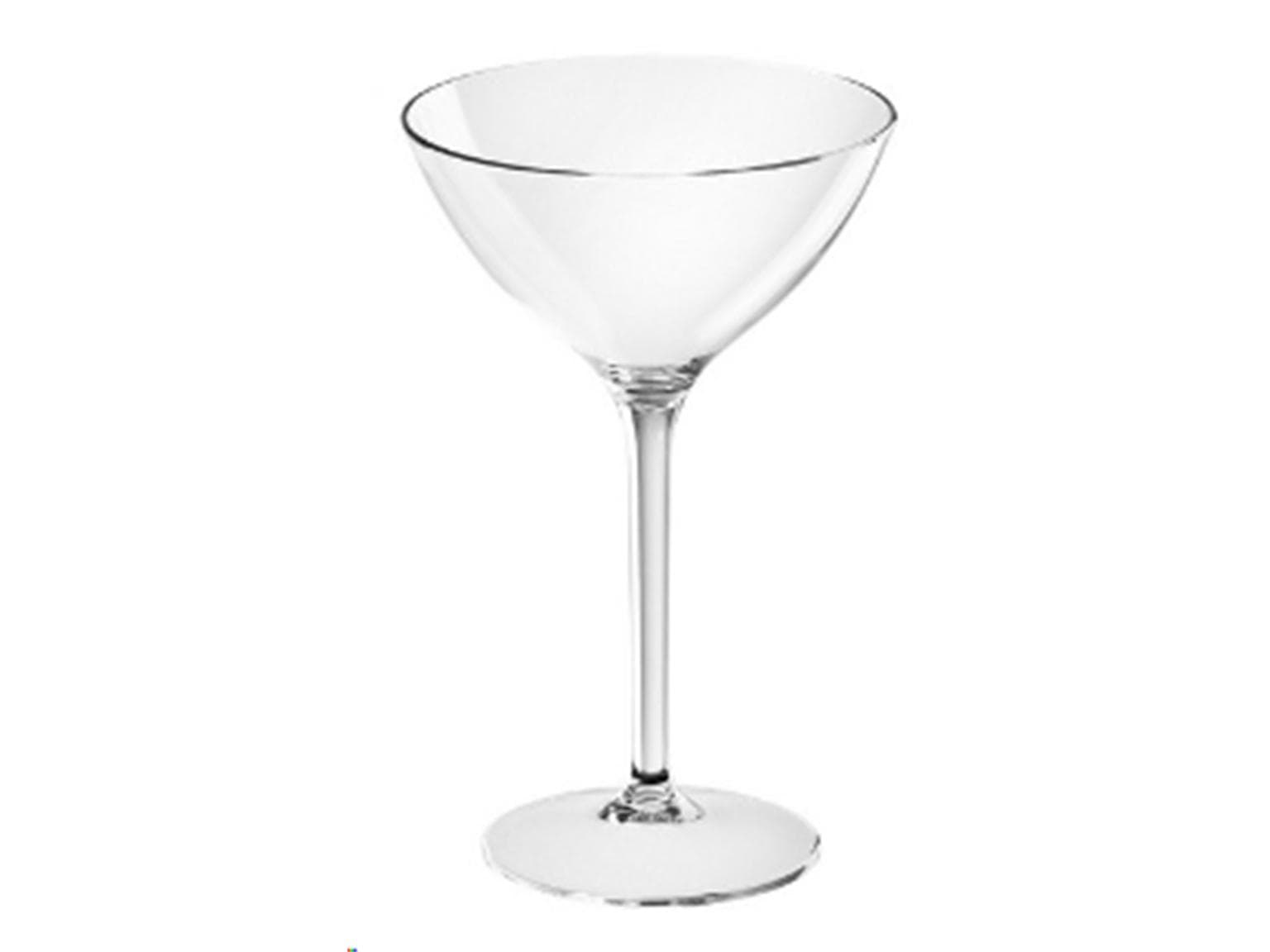 Bicchiere da champagne/martini riutilizzabile 3 dl, trasparente, ø 115 mm, altezza 180 mm