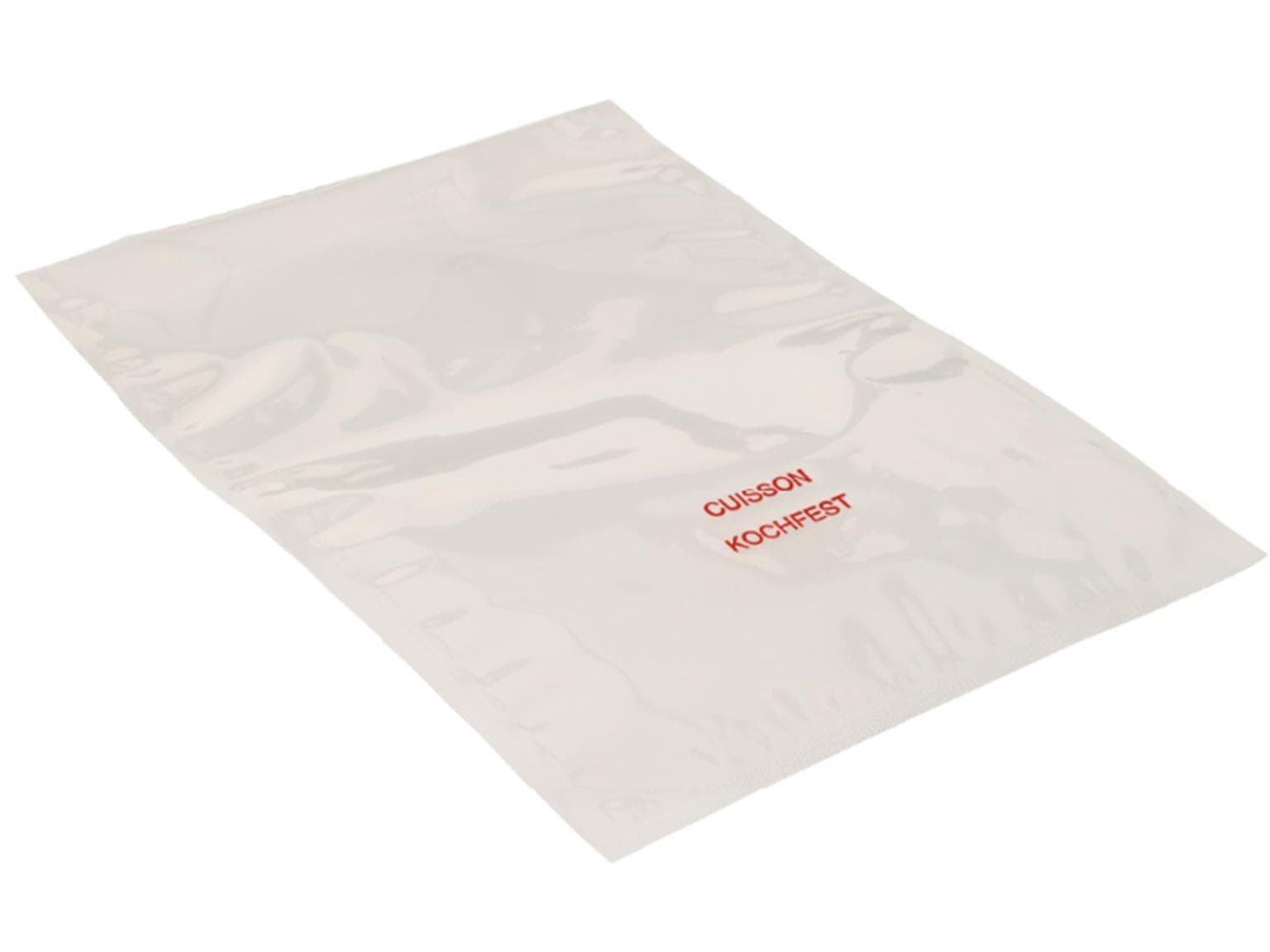 Sacchetti sottovuoto 250 x 350 mm, OPA/PP 90 my resistente alle temperature fino a 121°C.