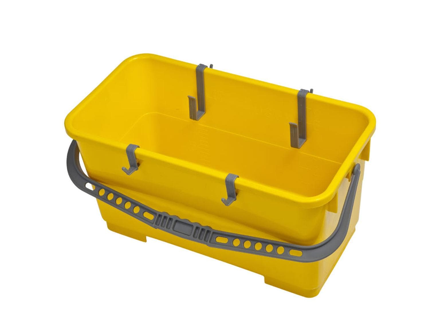 Secchio professionale 22 l, giallo, con manico nero, 56 x 30 x 33 cm, Vermop