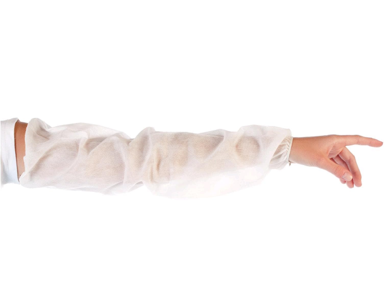 Schutzärmel extra lang, aus PP-Vlies, weiss, Länge 60 cm