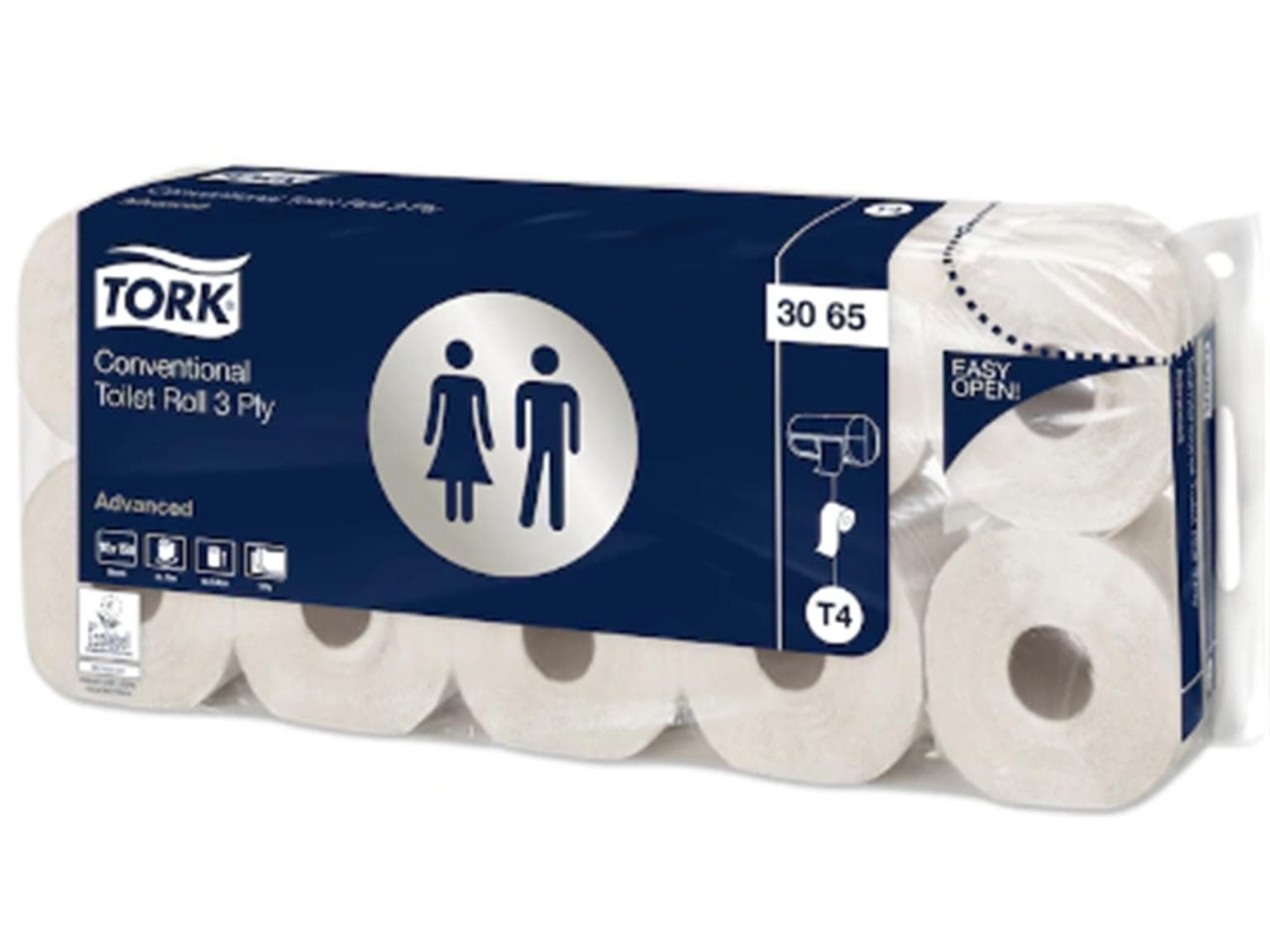 WC-Papier Tork Premium (T4) 3-lagig, weiss, 150 Coupon (9.4 x 13 cm)