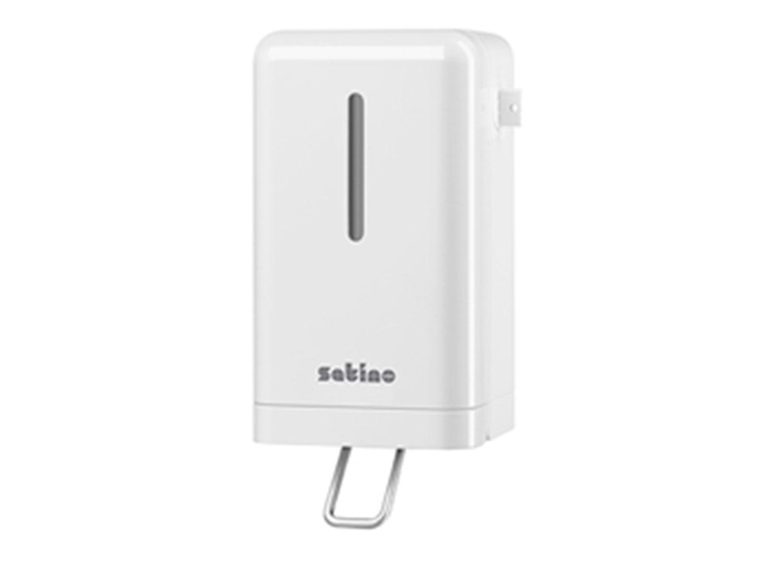 Distributeur de savon Mini Professional, manuel L 113 x H 266 x P 121 mm, blanc brillant