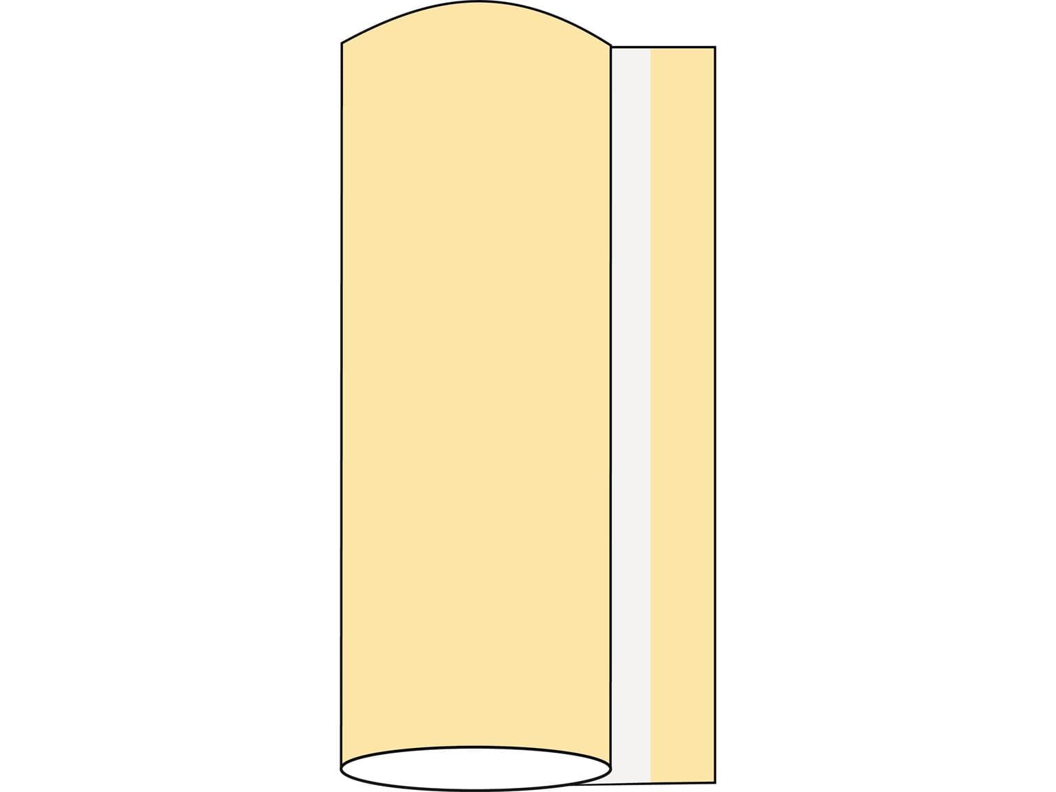 Chemin de table Airlaid, 40 cm x 24 m, crème