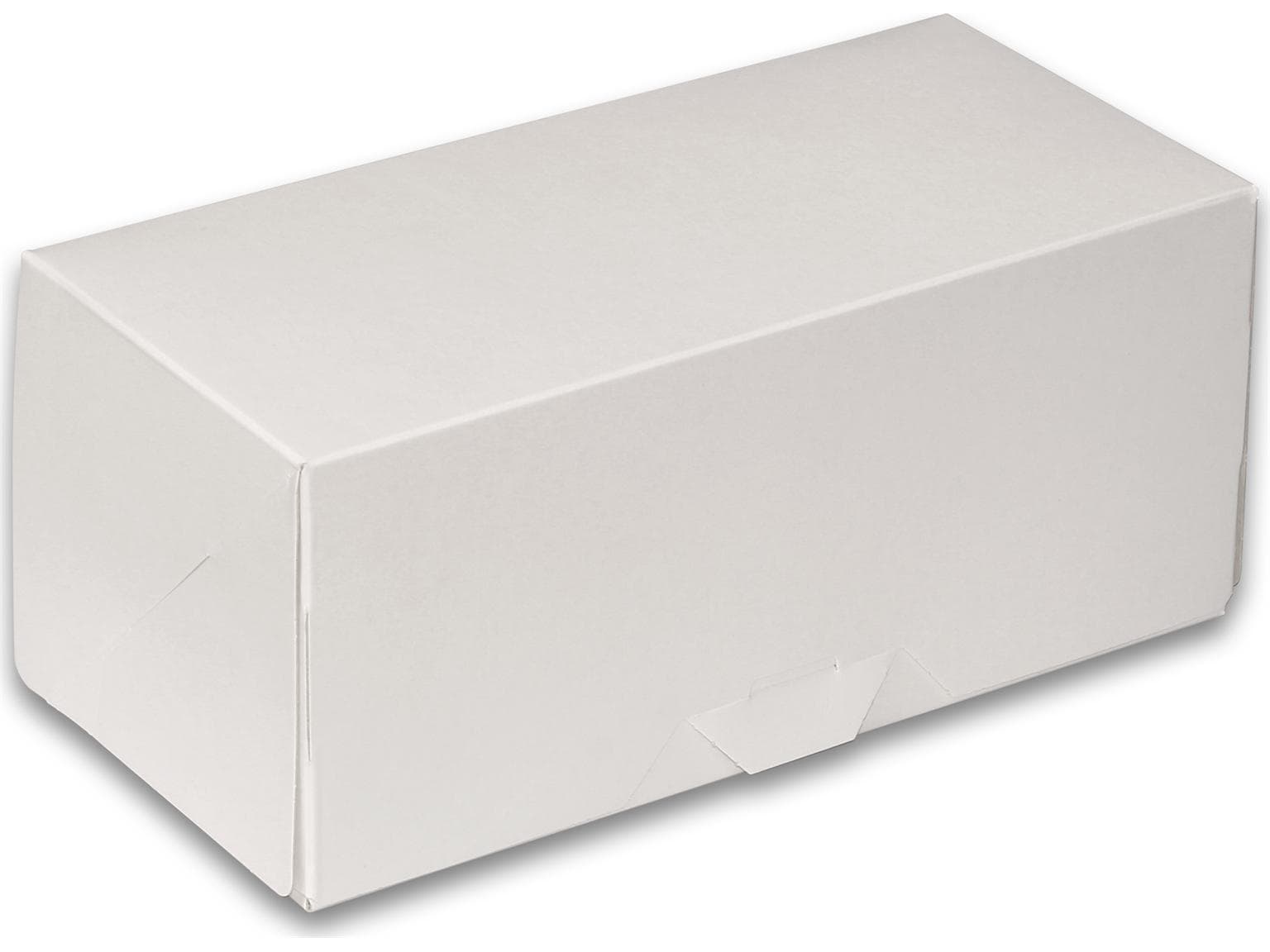 Scatola per torta 21 x 10 x 9 cm laccata bianca, non stampata