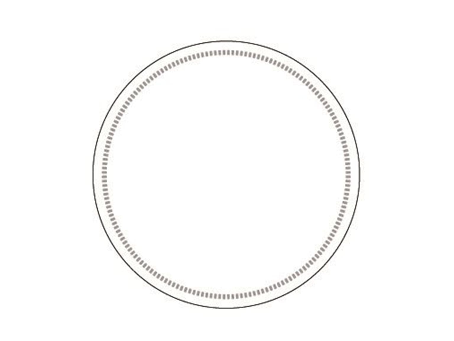 Dessous de verre en ouate de cellulose 8 plis blanc, ø 90 mm, bord droit, non imprimé