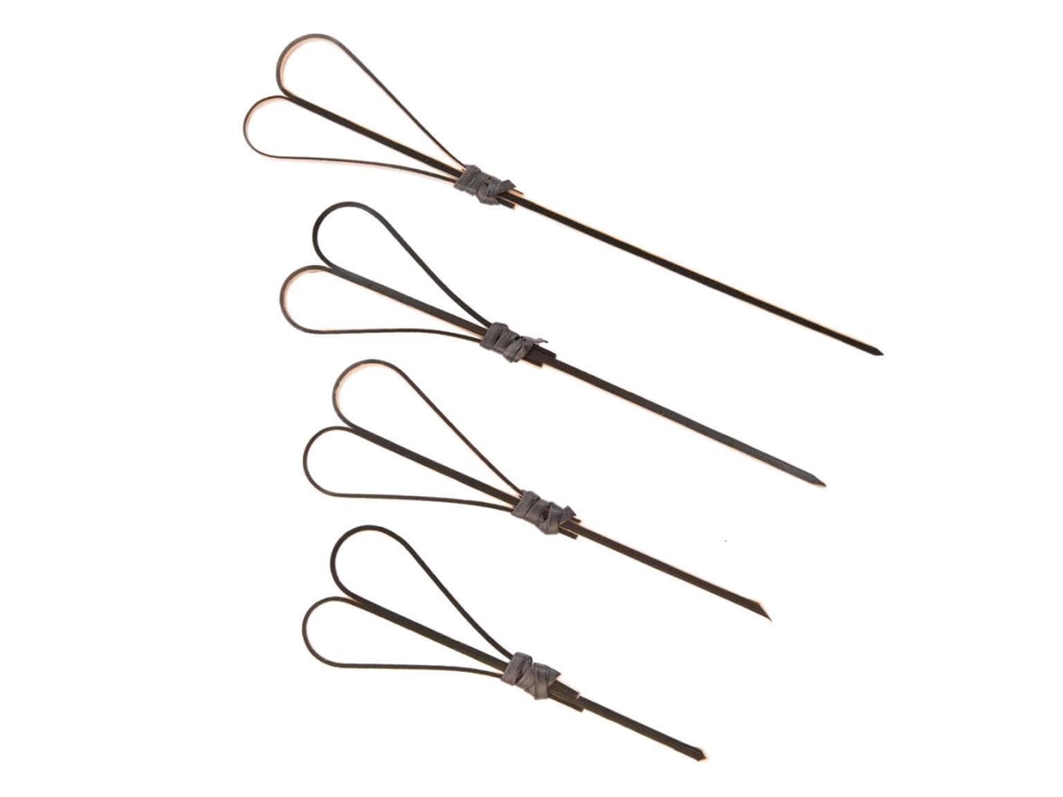 Brochette à amuse-gueules en bambou HEART, 15 cm noir