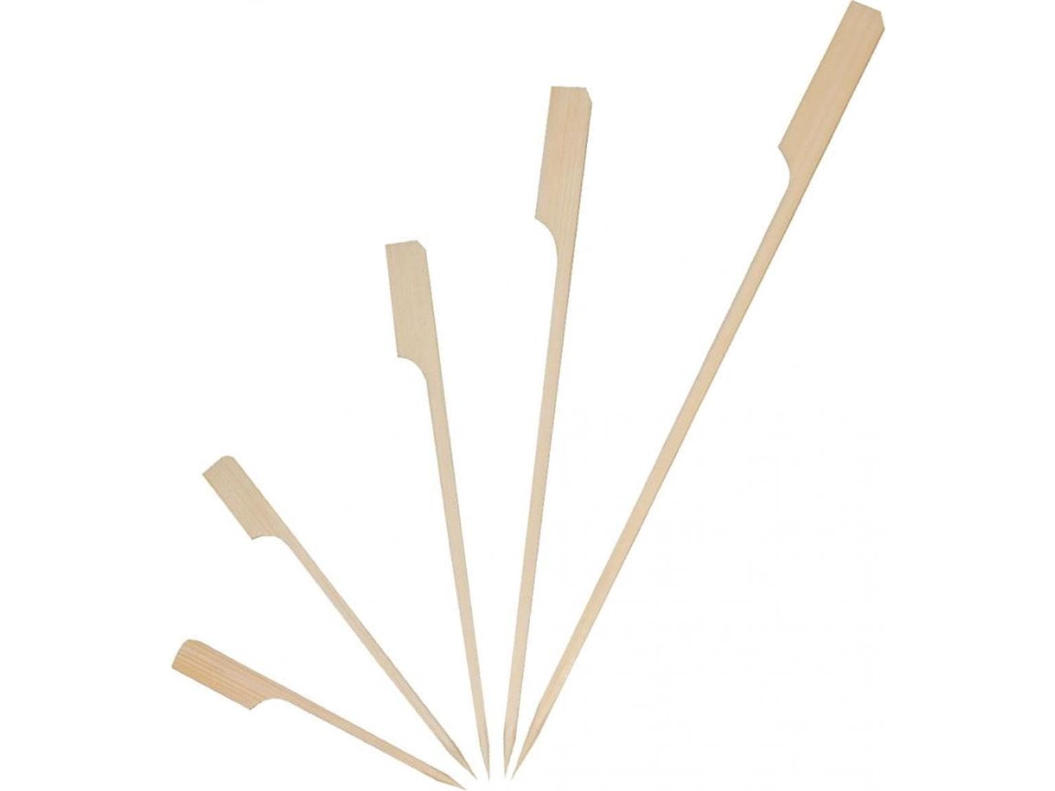 Brochette à amuse-gueules en bambou FLAG, 15 cm naturel