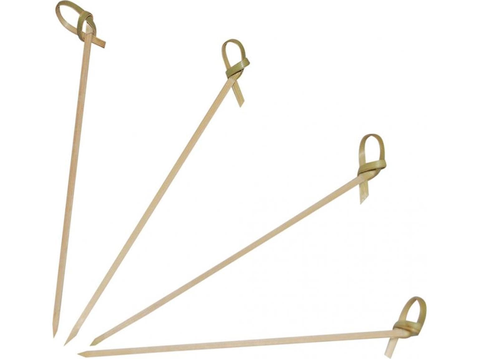 Brochette à amuse-gueules en bambou LOOP, 18 cm, ø 3 cm