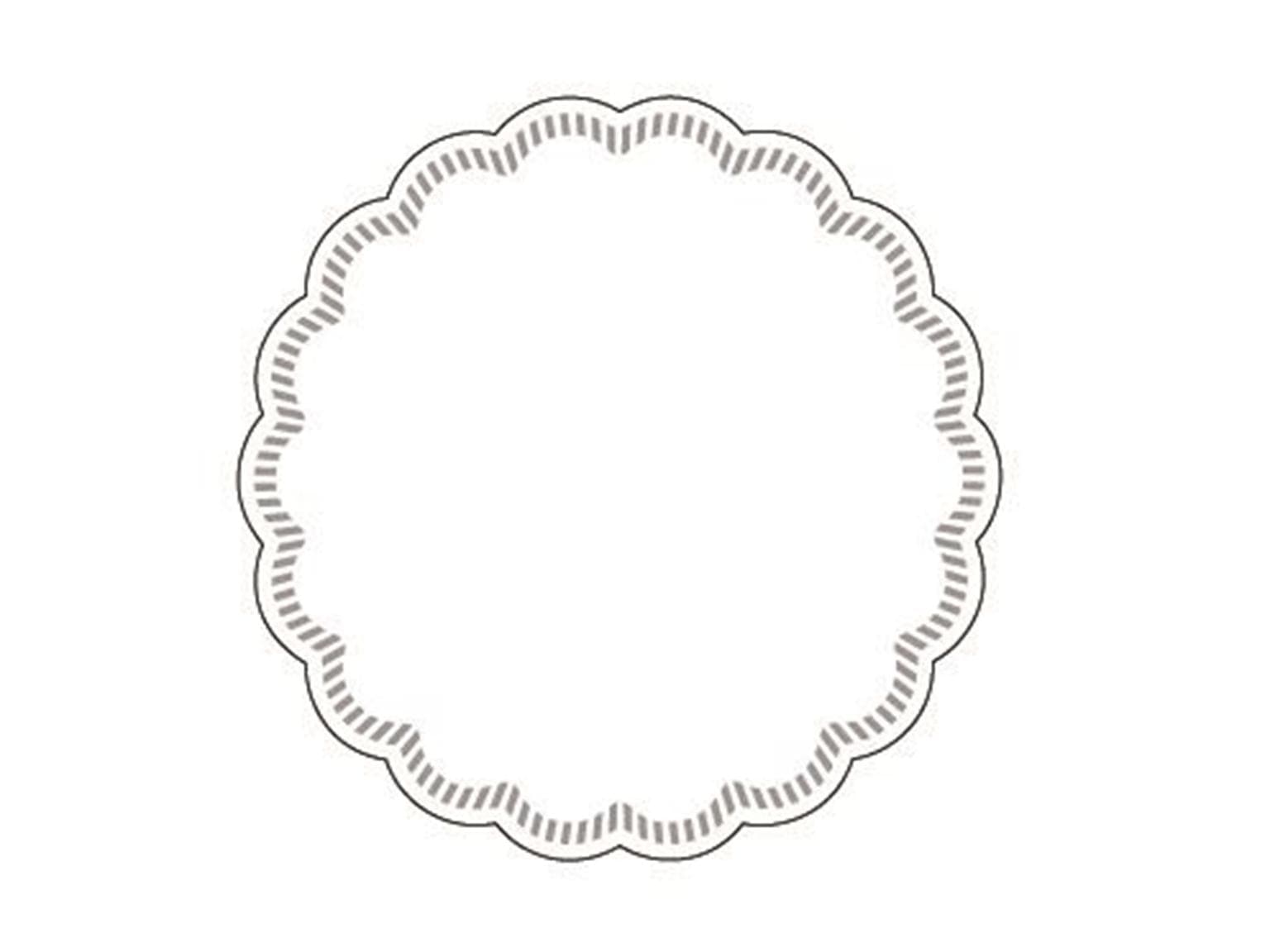 Dessous de verre en tissu + feuille, ø 90 mm, blanc
