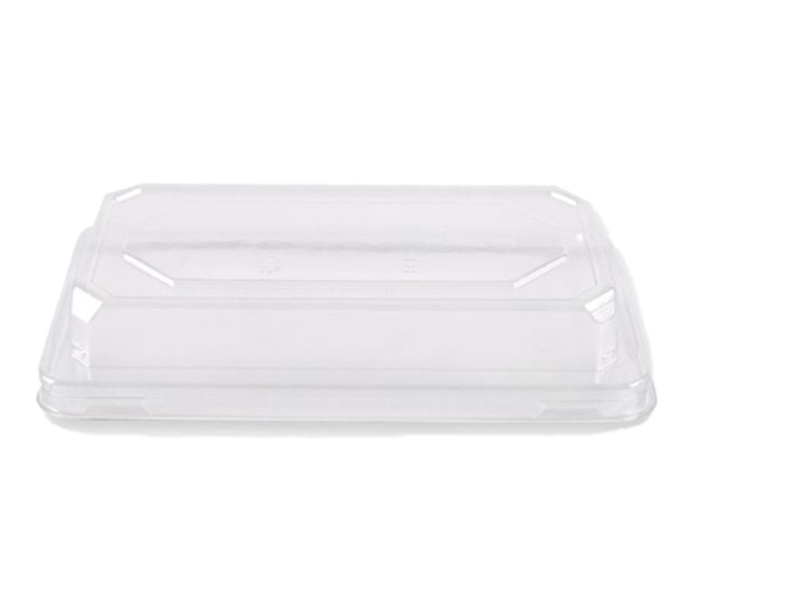Couvercle pour bol à sushi PET, 220 x 138 x 30 mm, transparent