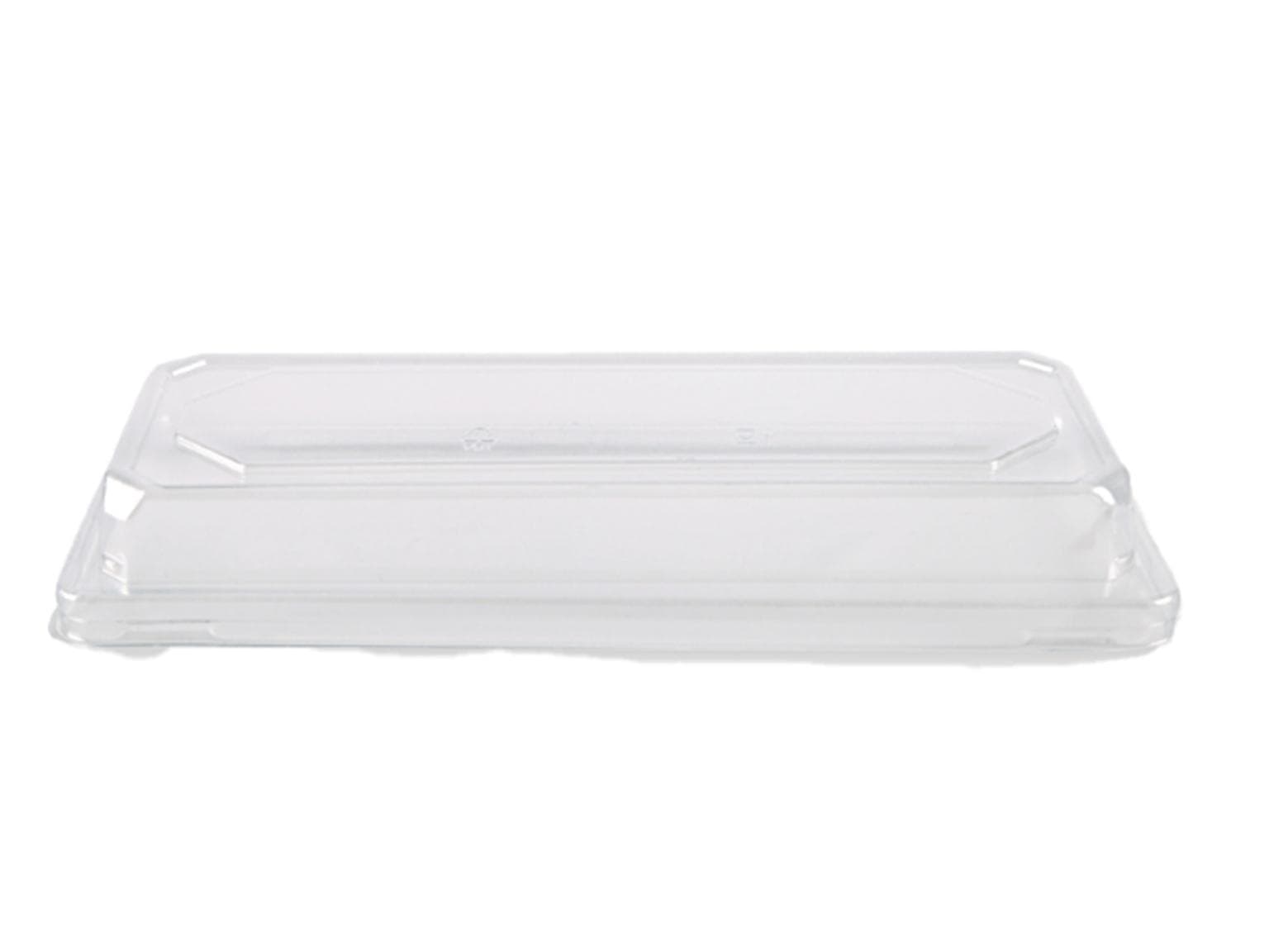 Couvercle pour bol à sushi en PET, 225 x 98 x 30 mm, transparent