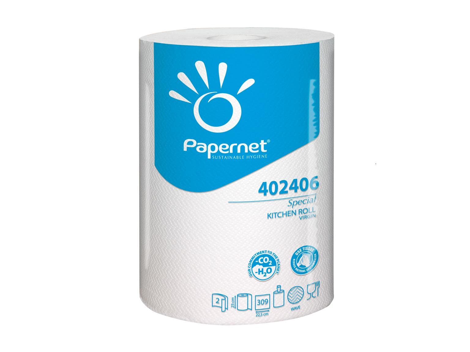 Rouleau tout usage « Spécial Essuie-tout » 2 plis, 23,2 x 69,5 m, 100% cellulose,