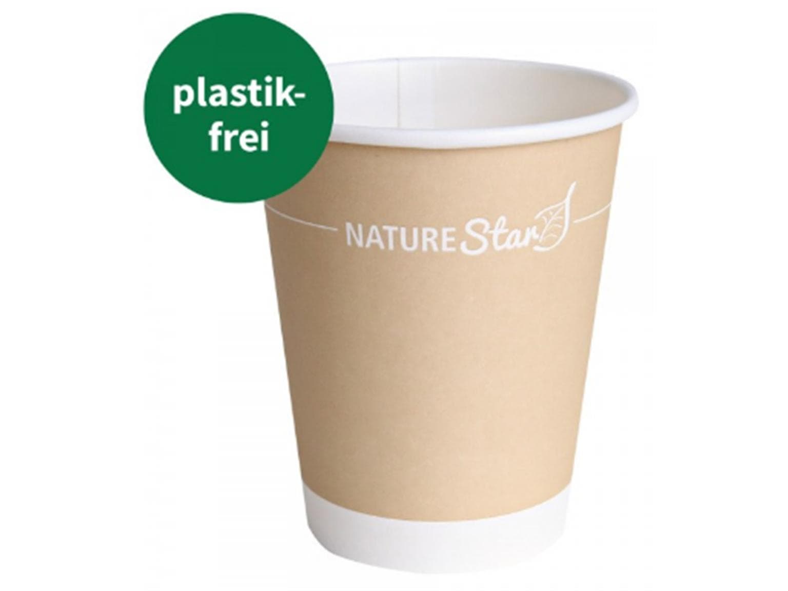 Tazza da caffè "Only Paper" 1 dl, cartone, senza plastica, Ø 6,2 cm, parete singola,