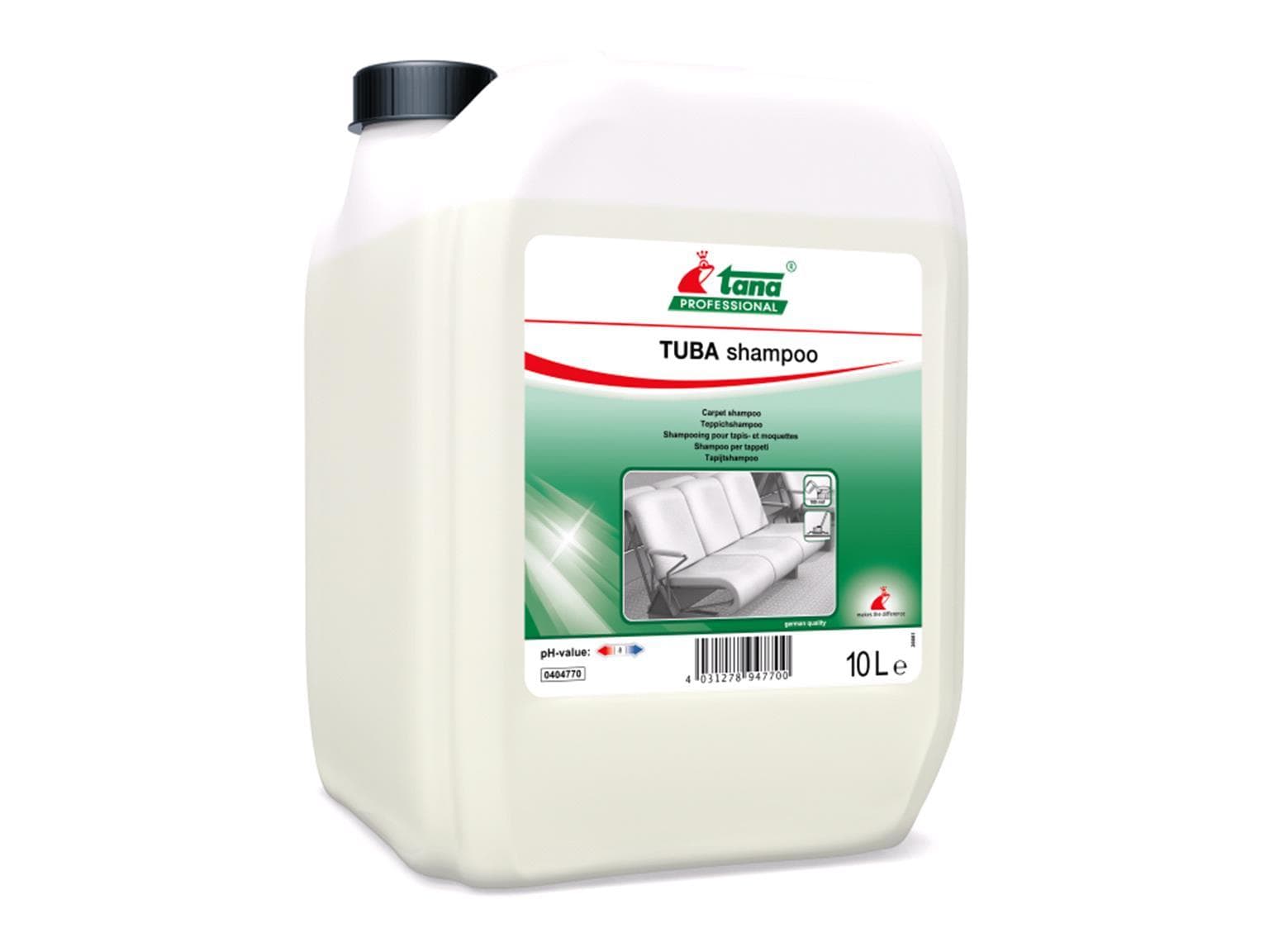 Shampoo TUBA per tappeti, pulizia profonda e accurata,