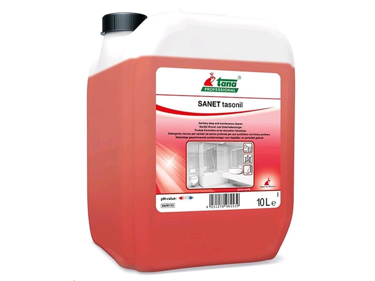 SANET tasonil, detergente sanitario ad alte prestazioni, base e manutenzione