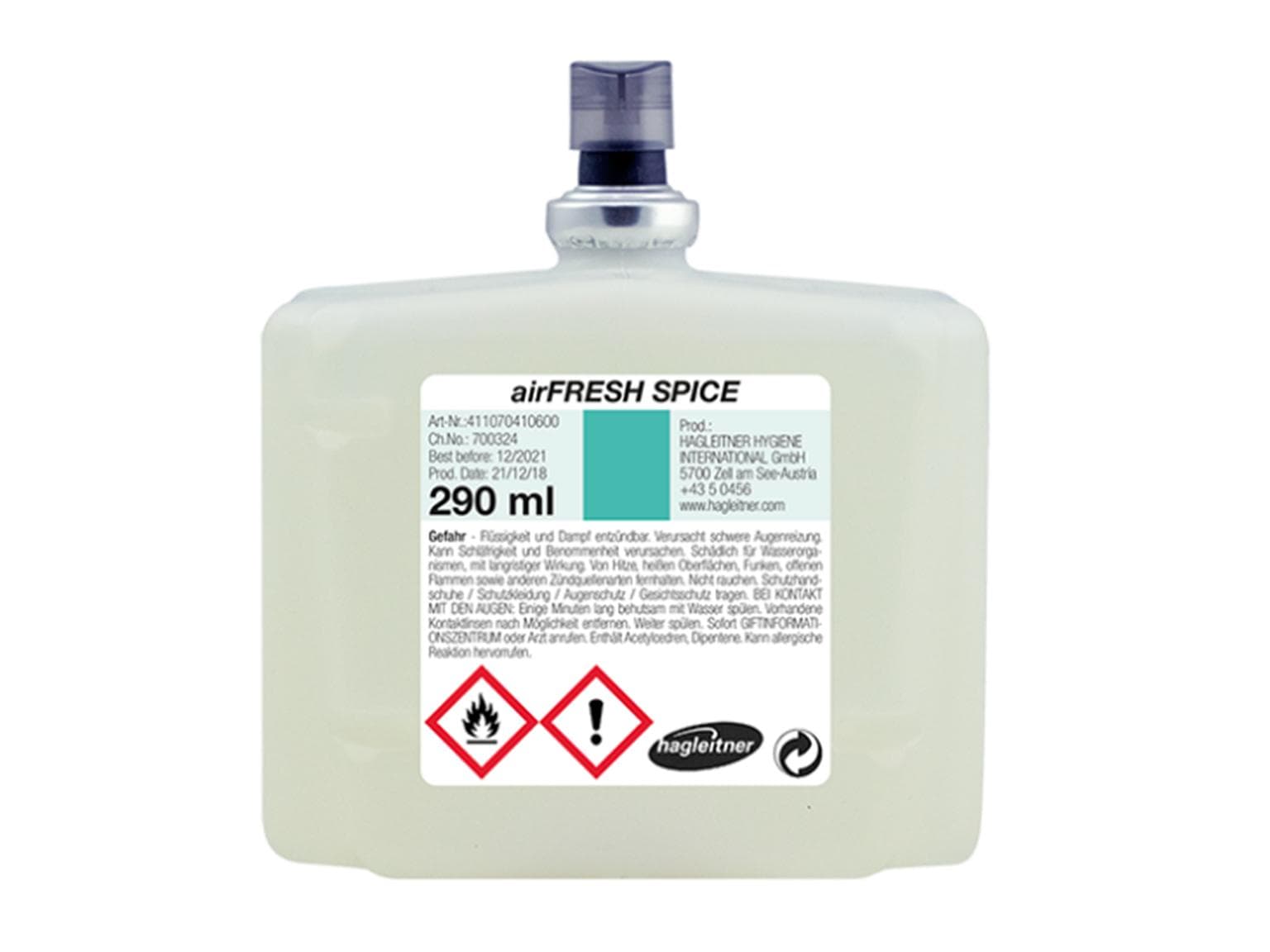 airFRESH SPICE, ricarica di profumo per ambienti al profumo di giardino delle erbe aromatiche, 290 ml