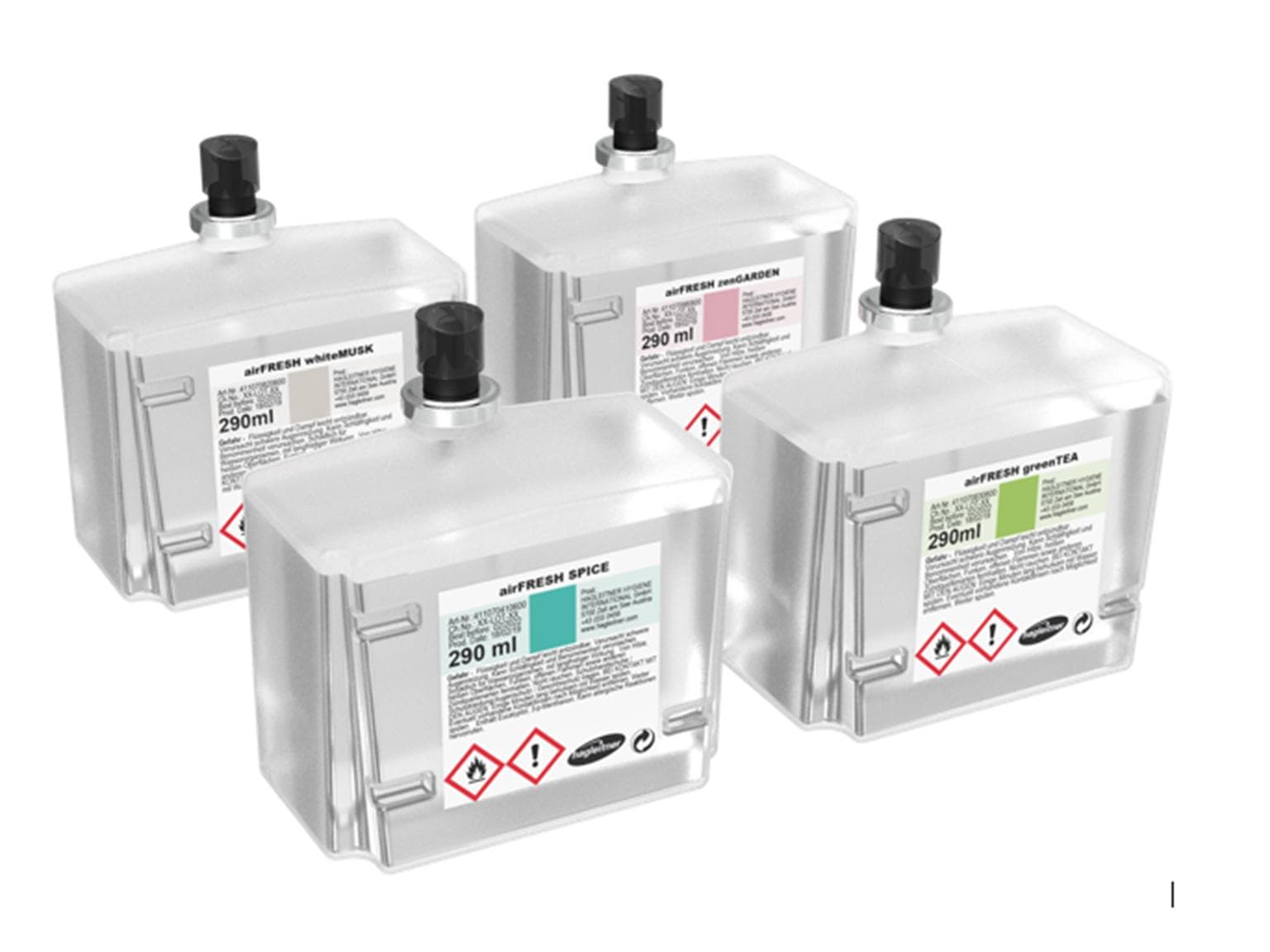 airFRESH WELLNESS, mix di 4 profumi per ambienti di alta qualità, con la fragranza