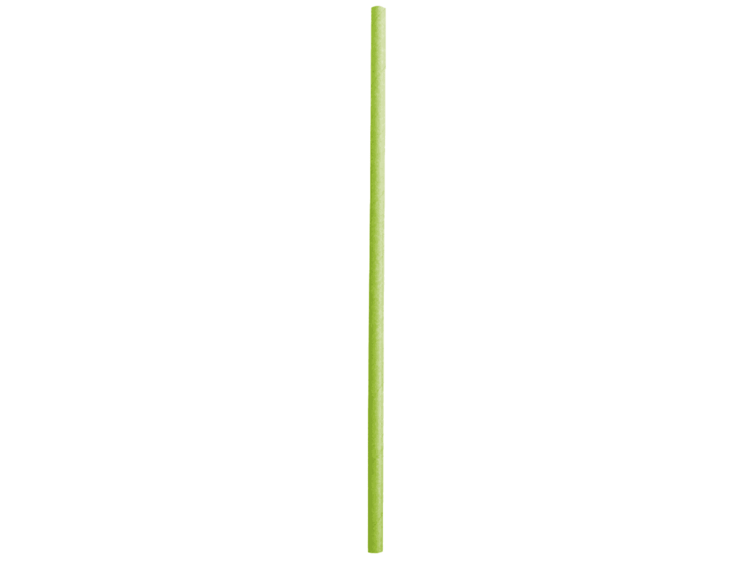 Cannucce di carta per bevande, dritte ø 6 mm, lunghezza 197 mm, verde lime